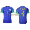 Original Fußballtrikot Brasilien Thiago Silva 3 Auswärtstrikot WM 2022 Für Herren